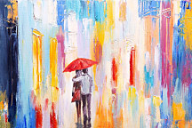 Obraz Láska v daždi 